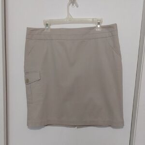 Reitmans Cargo Beige Pencil Skirt